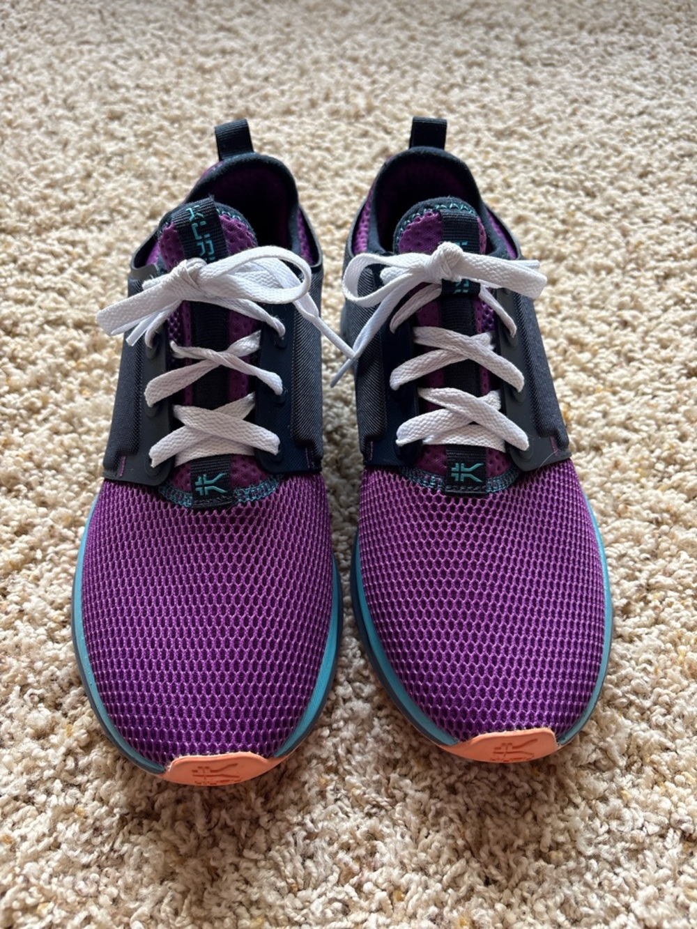 Kuru Atom Womens 8.5 M Purple Black Athletic Walking Shoes Sneakers 20562785